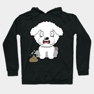 Funny furry dog smells stinky poo poo Hoodie